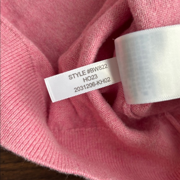 J. Crew Cashmere Blend Pink Top XL Short-Sleeve Sweater Pink Lady Balletcore - Picture 13 of 14